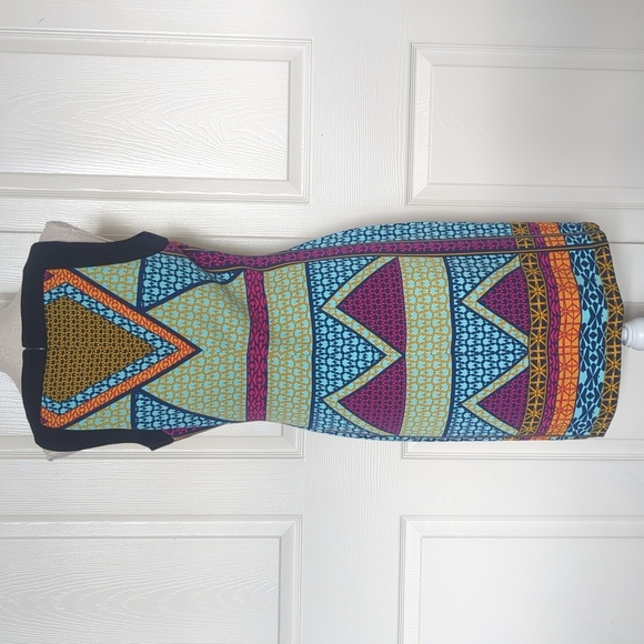 ILE New York Colorful Geometric Patterned Dress - Picture 4 of 6